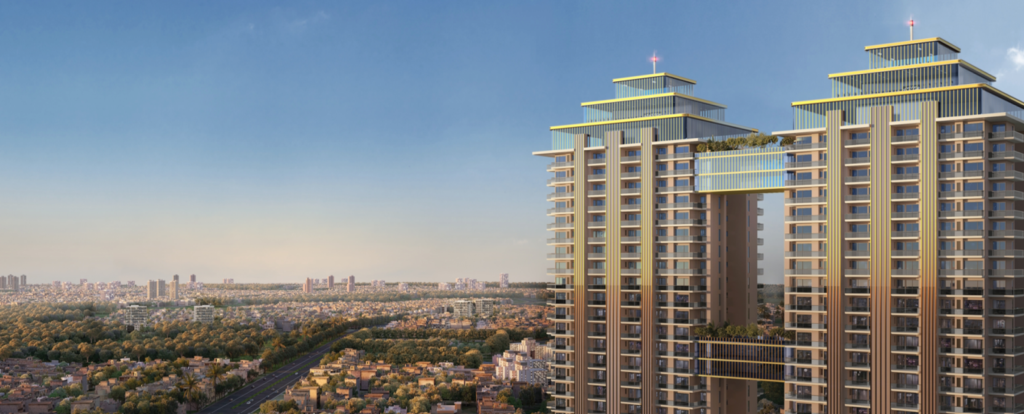 Marbella Twin Towers building showing modern architecture and luxury apartments